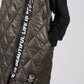 Khaki Quilted Logo Strap Gilet