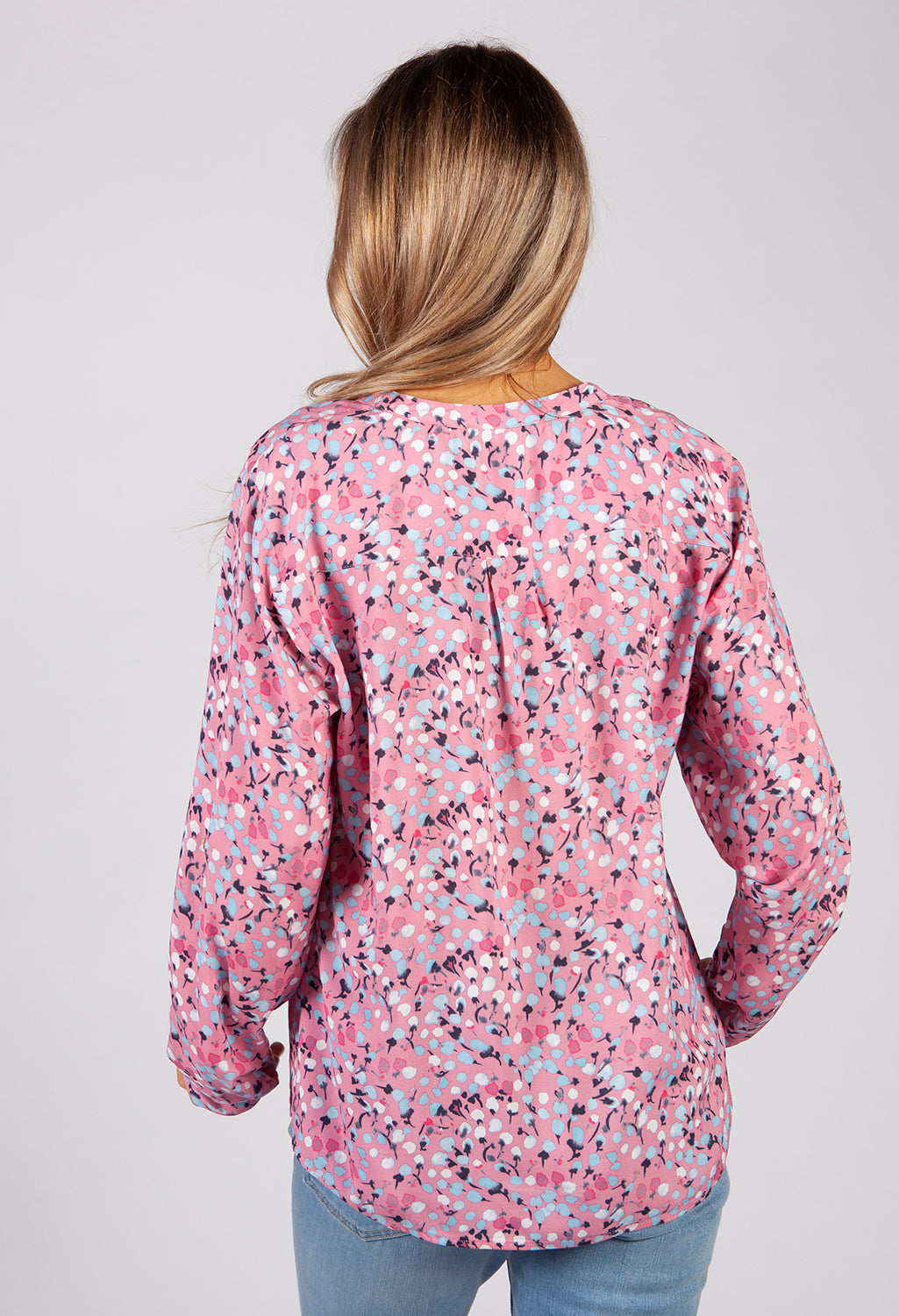 Pink Cotton Print Shirt