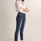 28 Leg Push In Secret Capri Jeans with Embroidered Details