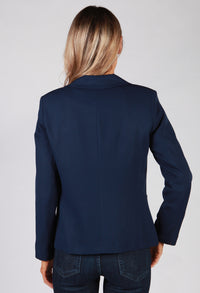 Navy Button Blazer