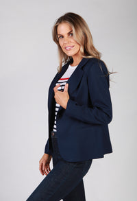 Navy Button Blazer