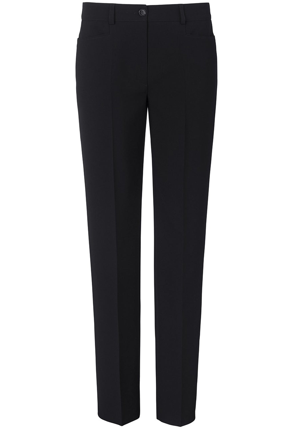 PANTS DIANA WITH POCKETS AND BELT LOOPS BLACK