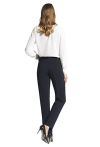 PANTS DIANA WITH POCKETS AND BELT LOOPS NAVY