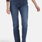 5-POCKET JEANS "NORMA" WITH METAL APPLICATIONS IN BLUE DENIM