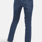 5-POCKET JEANS "NORMA" WITH METAL APPLICATIONS IN BLUE DENIM