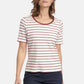 SHIRT WITH STRIPED PRINT IN OFFWHITE MULTICOLOUR