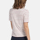 SHIRT WITH STRIPED PRINT IN OFFWHITE MULTICOLOUR