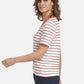 SHIRT WITH STRIPED PRINT IN OFFWHITE MULTICOLOUR