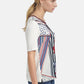 T-SHIRT WITH PRINTED FRONT IN OFFWHITE MULTICOLOUR