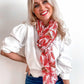 Red Tiger Print Scarf