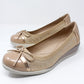 Low Wedge Champagne Lightweight Pumps