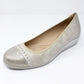 Low Wedge Silver Lightweight Pumps