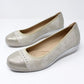 Low Wedge Silver Lightweight Pumps