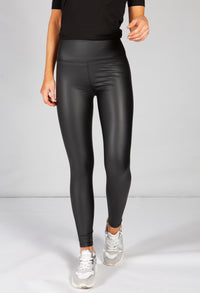 Black Faux Leather Leggings