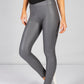 Grey FAUX LEATHER LEGGINGS