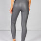 Grey FAUX LEATHER LEGGINGS