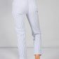 nautical stripe trousers in blue and white