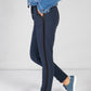 Navy joggers with satin detail side stripe