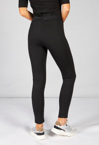 Black Leggings with Stretch Waistband