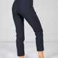 NAVY MAGIC SHAPE CROPPED TURN UP TROUSERS