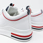 White Trainer with Red Piping