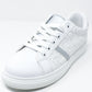 White and Snake Print Trainer