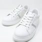 White and Snake Print Trainer