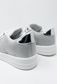 White Trainer with Light Grey