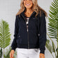 Navy Zip Up Hoodie-1