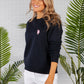 Navy Polo Sweatshirt