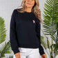 Navy Polo Sweatshirt