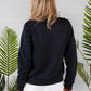 Navy Polo Sweatshirt