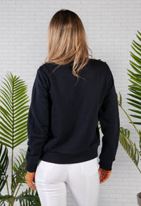 Navy Polo Sweatshirt