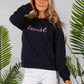 Navy Twist Sweatshirt