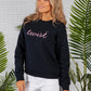 Navy Twist Sweatshirt