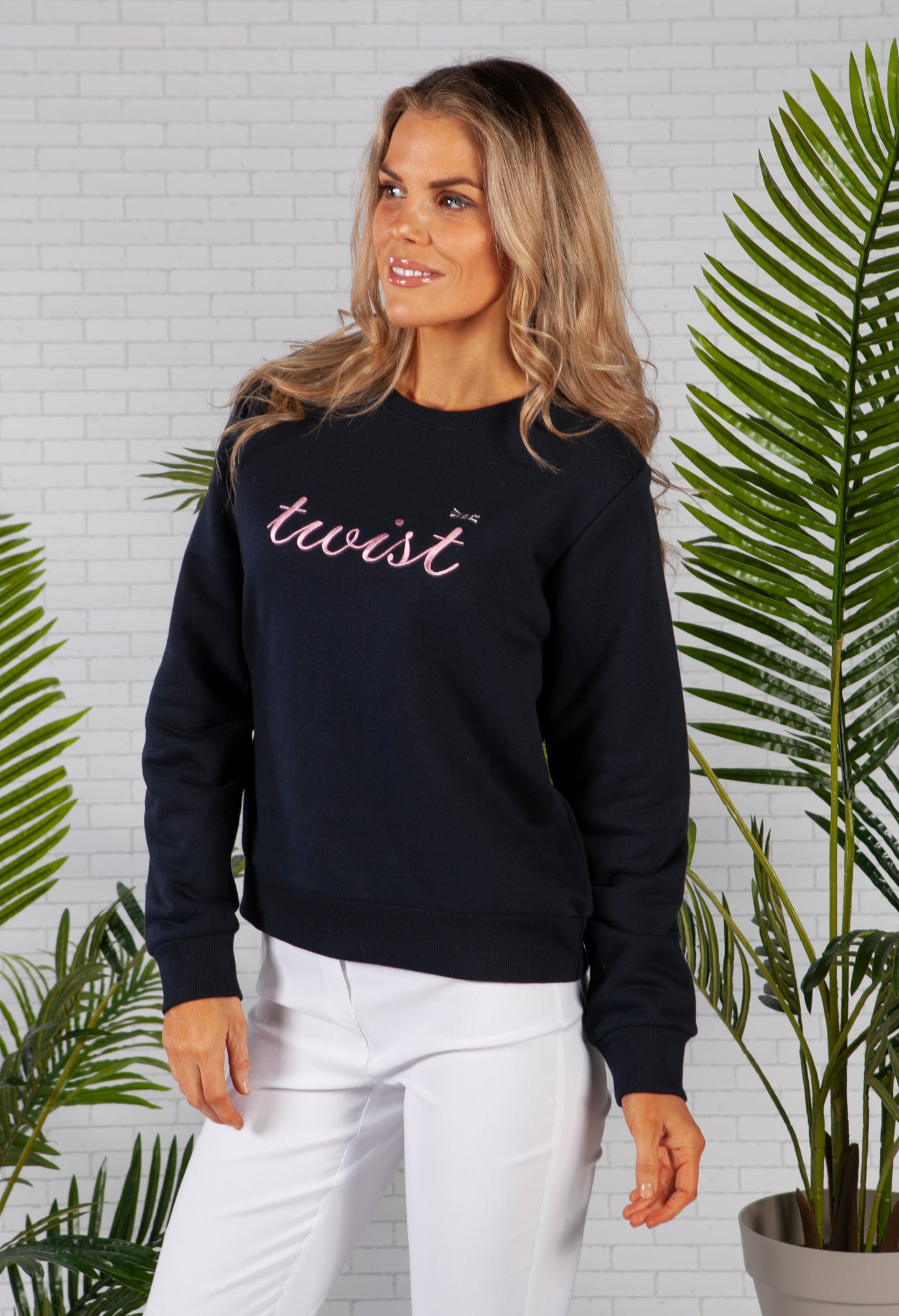 Navy Twist Sweatshirt