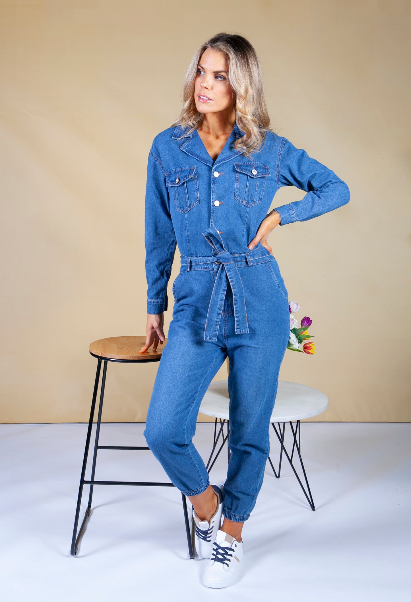 Belted Boiler Jumpsuit