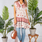 Floral Print Tunic with Boarder Design in Off White