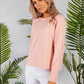 Soft Ribbed Top in Pink