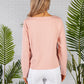 Soft Ribbed Top in Pink