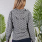 SOFT KNIT JACQUARD DESIGN ZIP UP HOODY