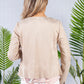 Beige Suede Look Zip Jacket