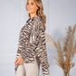 Animal Print Roll Neck Tunic