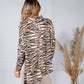 Animal Print Roll Neck Tunic