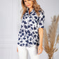 Navy Floral Print Shirt