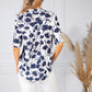 Navy Floral Print Shirt