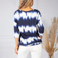 Navy Tie Dye Round Neck Top