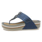 Navy Toe Post Slider