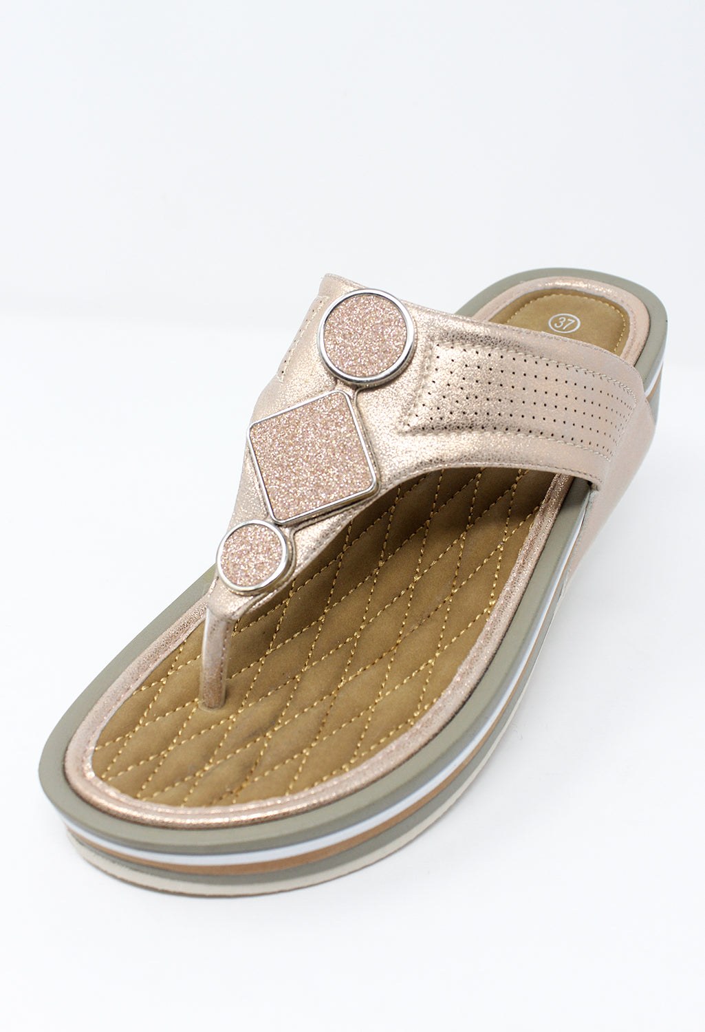 Rose-Gold Toe Post Slider