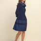 Midnight Blue Taffeta Dress Style